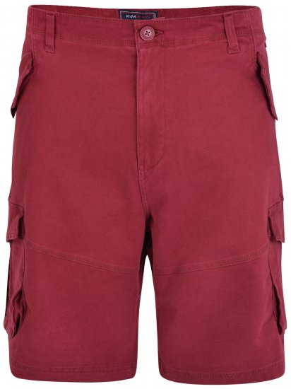 Kam Jeans 320 Cargoshorts Burgundy - Kratke hlače - Muške Kratke Hlače Veliki Brojevi 