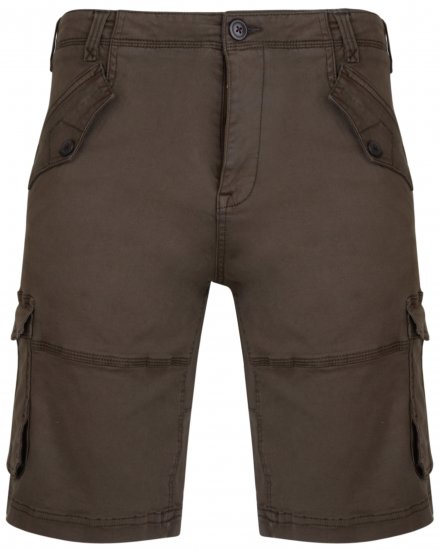 Kam Jeans 320 Cargoshorts Khaki - Kratke hlače - Muške Kratke Hlače Veliki Brojevi 