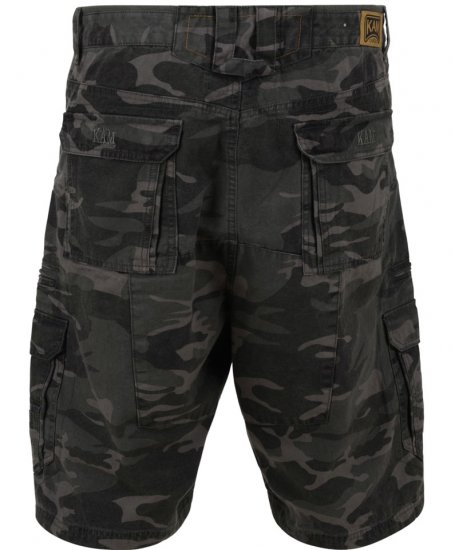 Kam Jeans 329 Short Khaki Camo - Kratke hlače - Muške Kratke Hlače Veliki Brojevi 