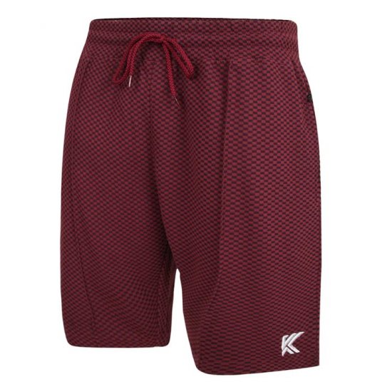 Kam Jeans 3305 Jaquard Mesh Shorts Burgundy - Sportske hlače & kratke - Muške Trenirke Veliki Brojevi