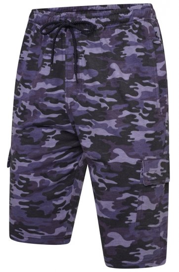 Kam Jeans 3306 Cargo Camo Lounge Shorts Navy - Sportske hlače & kratke - Muške Trenirke Veliki Brojevi