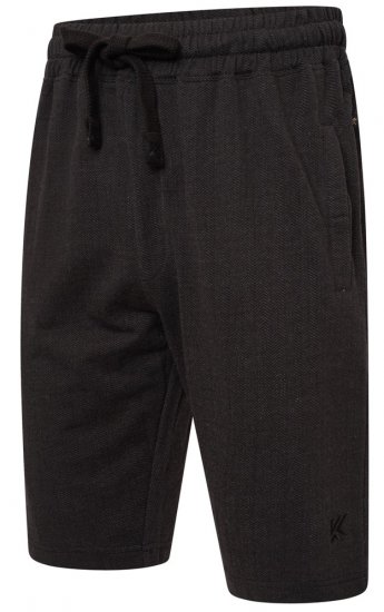 Kam Jeans 3307 Terry Herringbone Sweatshorts Charcoal - Sportske hlače & kratke - Muške Trenirke Veliki Brojevi