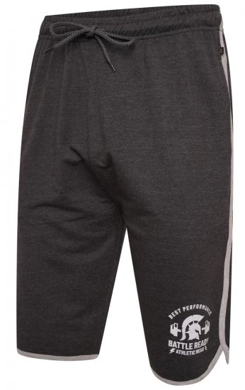 Kam Jeans 3308 Gym Jog Shorts Charcoal - Sportska & za van odjeća - Muške Sportska Odjeća Veliki Brojevi