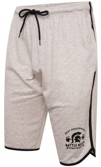 Kam Jeans 3308 Gym Jog Shorts Grey - Sportske hlače & kratke - Muške Trenirke Veliki Brojevi