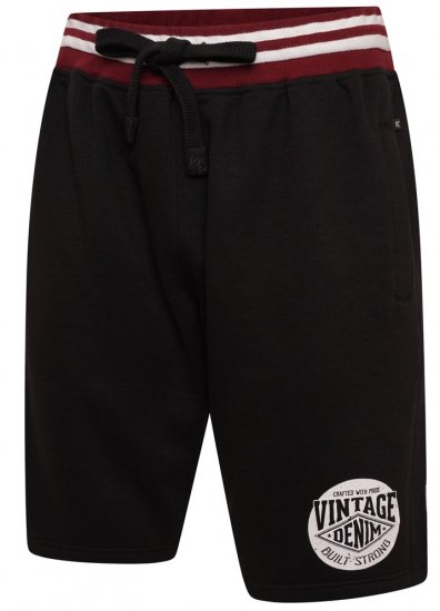 Kam Jeans 3309 Vintage Denim Jog Shorts Black - Sportske hlače & kratke - Muške Trenirke Veliki Brojevi