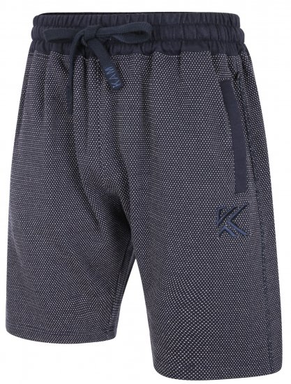 Kam Jeans 3310 Dobby Print Jog Shorts Indigo - Sportske hlače & kratke - Muške Trenirke Veliki Brojevi