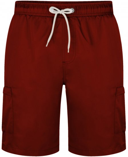 Kam Jeans 334 Cargo Swim Shorts Burgundy - Donje rublje & kupaće hlače - muške donje rublje veliki brojevi