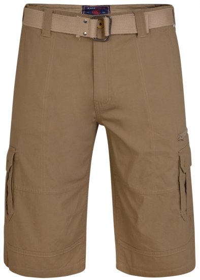 Kam Jeans 343 Cargoshorts Sand - Kratke hlače - Muške Kratke Hlače Veliki Brojevi 