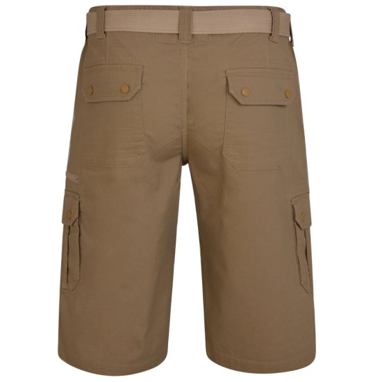 Kam Jeans 343 Cargoshorts Sand - Kratke hlače - Muške Kratke Hlače Veliki Brojevi 