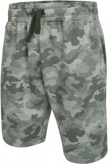 Kam Jeans 346 Camo Sweat Shorts Olive TALL SIZES - MUŠKA ODJEĆA MT-6XLT - Odjeća za Visoke Muškarce