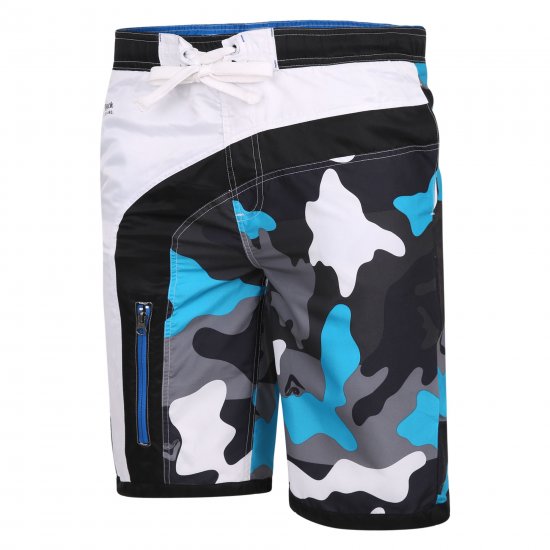 Kam Jeans 348 Camo Swimmers Black - Donje rublje & kupaće hlače - muške donje rublje veliki brojevi