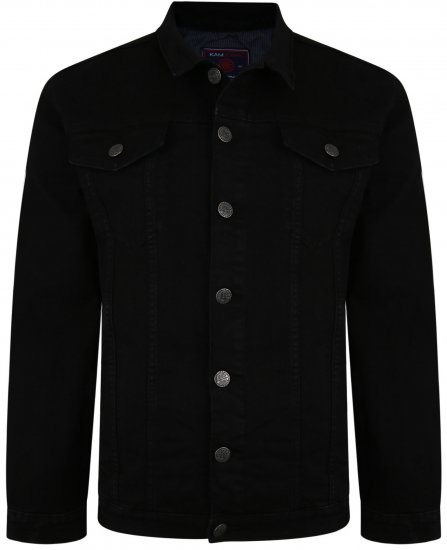 Kam Jeans 405 Western Denim Jacket Black - Jakne - Muške Jakne Veliki Brojevi