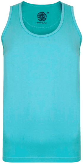 Kam Jeans 500 Tank Top Aqua - Majice Kratkih Rukava - Muške Majice Kratkih Rukava Veliki Brojevi 