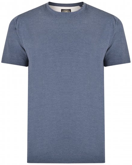 Kam Jeans T-shirt Indigo blue - Majice Kratkih Rukava - Muške Majice Kratkih Rukava Veliki Brojevi 