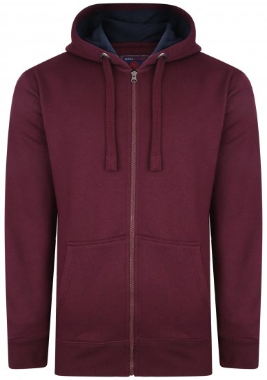 Kam Jeans Hoodie Burgundy - Puloveri & dukserice - Muške Puloveri & dukserice veliki brojevi