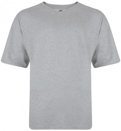 Kam Jeans V-neck T-shirt Grey - Majice Kratkih Rukava - Muške Majice Kratkih Rukava Veliki Brojevi 