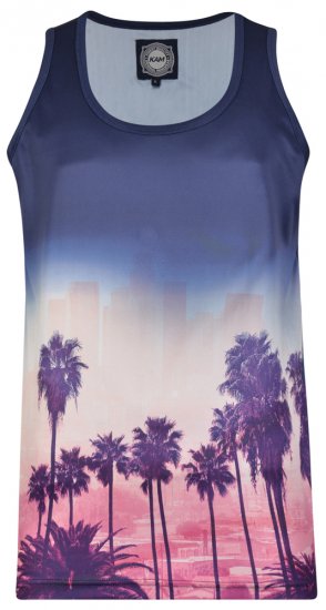 Kam Jeans 5250 Tank Top Navy - Majice Kratkih Rukava - Muške Majice Kratkih Rukava Veliki Brojevi 