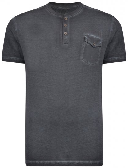Kam Jeans 5262 T-shirt Black - Majice Kratkih Rukava - Muške Majice Kratkih Rukava Veliki Brojevi 