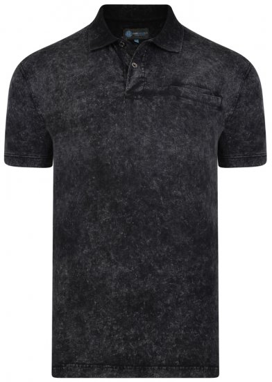Kam Jeans 5268 Polo Black - Polo majice - Muške Polo Majice Veliki Brojevi