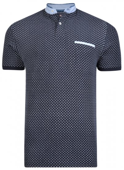 Kam Jeans 5269 Polo Black - Polo majice - Muške Polo Majice Veliki Brojevi
