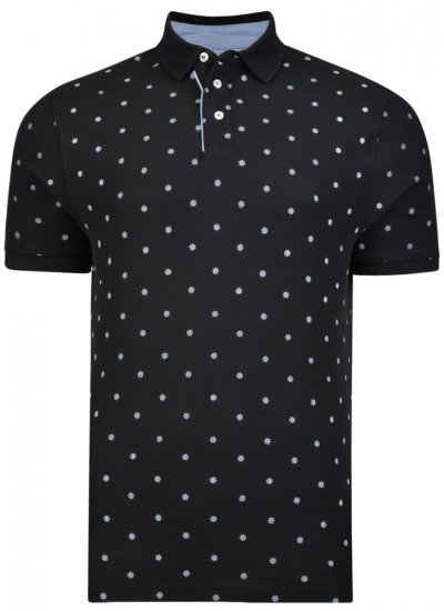 Kam Jeans 5272 Polo Black - Polo majice - Muške Polo Majice Veliki Brojevi