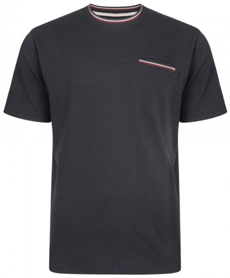 Kam Jeans 5285 T-shirt Black - Majice Kratkih Rukava - Muške Majice Kratkih Rukava Veliki Brojevi 