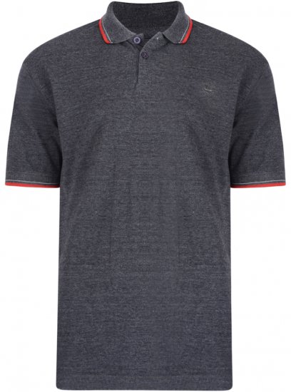 Kam Jeans 5289 Polo Charcoal - Polo majice - Muške Polo Majice Veliki Brojevi