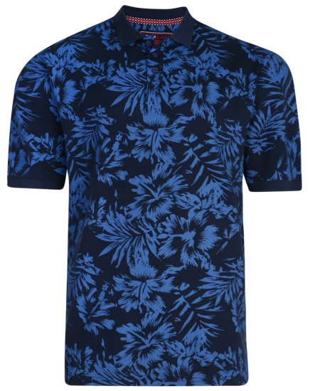 Kam Jeans 5295 Polo Navy - Polo majice - Muške Polo Majice Veliki Brojevi