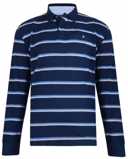 Kam Jeans 5297 Polo Navy - Polo majice - Muške Polo Majice Veliki Brojevi