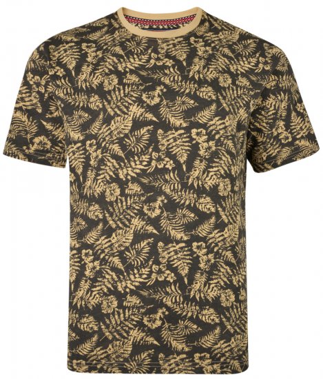 Kam Jeans 5305 T-shirt Charcoal - Majice Kratkih Rukava - Muške Majice Kratkih Rukava Veliki Brojevi 