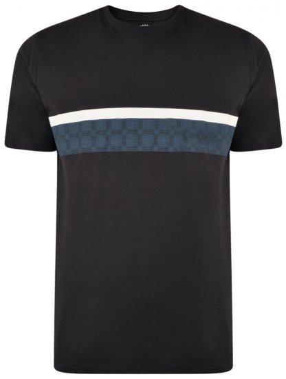 Kam Jeans 5307 T-shirt Navy - Majice Kratkih Rukava - Muške Majice Kratkih Rukava Veliki Brojevi 
