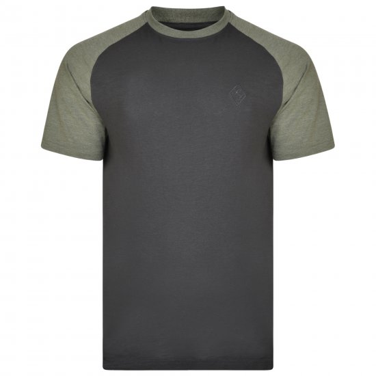 Kam Jeans 5314 Twin pack T-shirts Black/Navy - Majice Kratkih Rukava - Muške Majice Kratkih Rukava Veliki Brojevi 