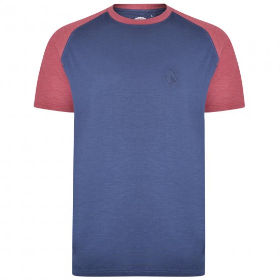 Kam Jeans 5314 Twin pack T-shirts Black/Navy - Majice Kratkih Rukava - Muške Majice Kratkih Rukava Veliki Brojevi 