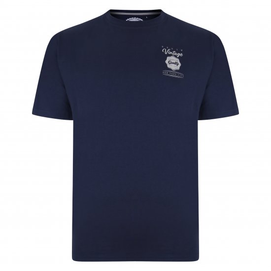 Kam Jeans 5348 T-shirt Vintage/Denim Twin Pack - Majice Kratkih Rukava - Muške Majice Kratkih Rukava Veliki Brojevi 