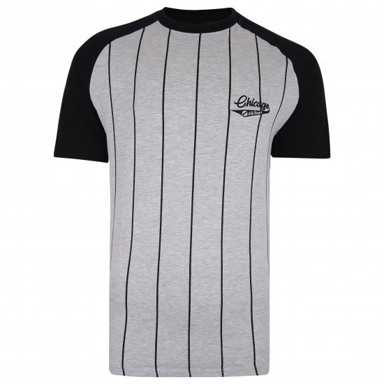 Kam Jeans 5360 Chicago Grey T-Shirt - Majice Kratkih Rukava - Muške Majice Kratkih Rukava Veliki Brojevi 