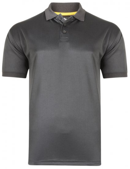 Kam Jeans Technical Lightweight Polo Black - Sportska & za van odjeća - Muške Sportska Odjeća Veliki Brojevi