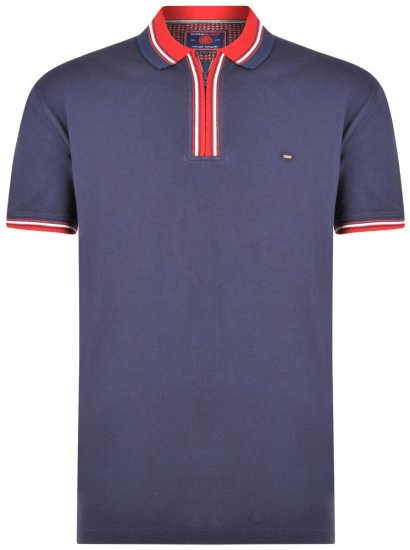 Kam Jeans 5409 Polo Navy - Polo majice - Muške Polo Majice Veliki Brojevi