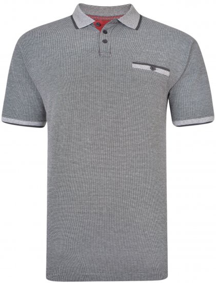 Kam Jeans 5416 Polo Black - Polo majice - Muške Polo Majice Veliki Brojevi