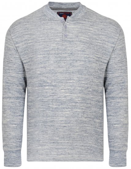 Kam Jeans 5424 Button collar Sweatshirt - Puloveri & dukserice - Muške Puloveri & dukserice veliki brojevi