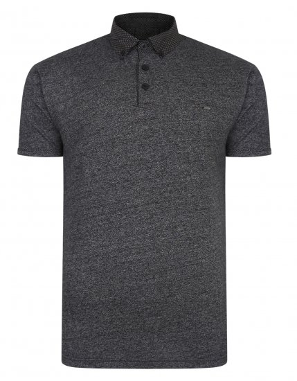 Kam Jeans Smart Look Polo Black - Polo majice - Muške Polo Majice Veliki Brojevi