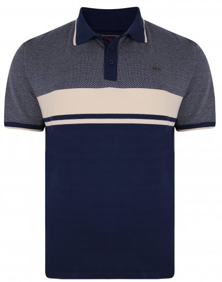 Kam Jeans 5438 Textured Weave Polo - Polo majice - Muške Polo Majice Veliki Brojevi