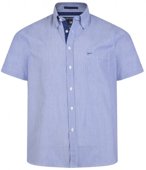 Kam Jeans 6164 Short Sleeve Shirt Navy - Košulje - Muške Košulje Veliki Brojevi