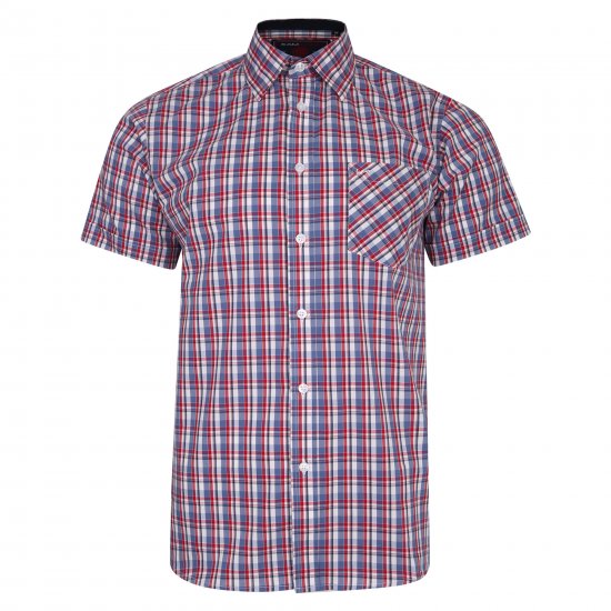 Kam Jeans 6202 Casual Shirt Red - Košulje - Muške Košulje Veliki Brojevi