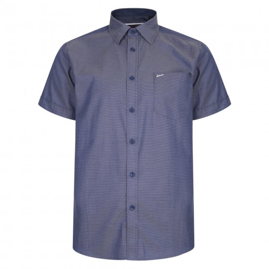 Kam Jeans 6203 Smart/Casual Shirt Indigo - Košulje - Muške Košulje Veliki Brojevi