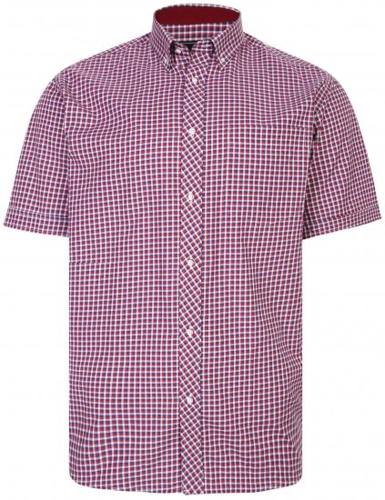Kam Jeans 6219 Short sleeve Shirt Red - Košulje - Muške Košulje Veliki Brojevi