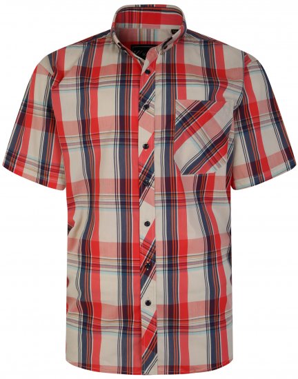 Kam Jeans 6255 Short sleeve Shirt Multi colour - Košulje - Muške Košulje Veliki Brojevi