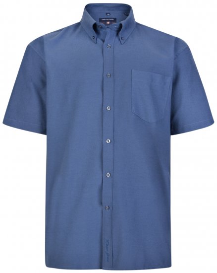 Kam Oxford Shirt Short sleeve Navy - Košulje - Muške Košulje Veliki Brojevi