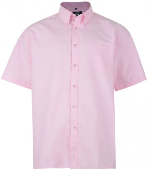 Kam Oxford Shirt Short sleeve Pink - Košulje - Muške Košulje Veliki Brojevi