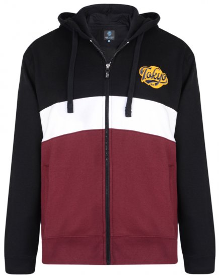 Kam Jeans 7002 Hoodie Burgundy - Puloveri & dukserice - Muške Puloveri & dukserice veliki brojevi