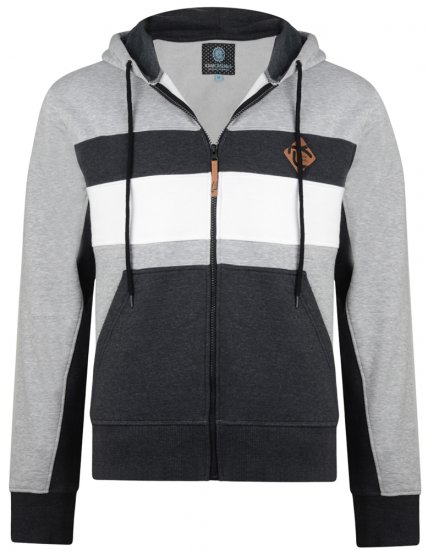 Kam Jeans 701 Cut and Sew Hoodie Grey - Puloveri & dukserice - Muške Puloveri & dukserice veliki brojevi